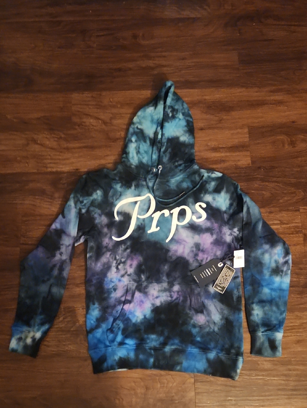 PRPS Tie-Dye Pullover Hoodie Purple Rush #E101S548 NW.